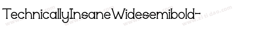 TechnicallyInsaneWidesemibold-EJEW字体转换 TechnicallyInsaneWidesemibold-EJEW字体转换