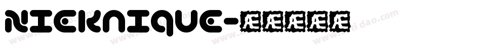 Nieknique字体转换