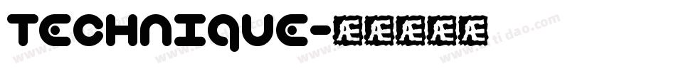 Technique字体转换