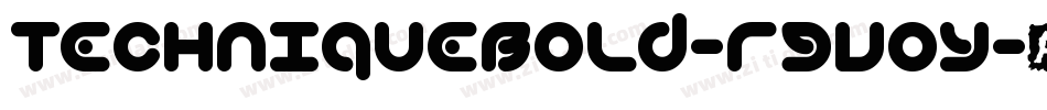 TechniqueBold-rgvoy字体转换