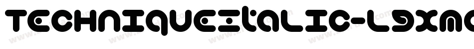 TechniqueItalic-lgxmq字体转换