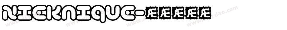 Nieknique字体转换
