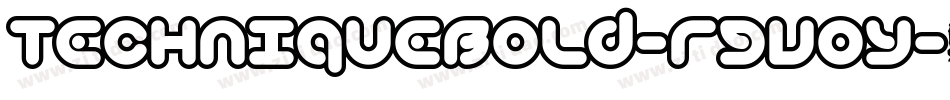 TechniqueBold-rgvoy字体转换