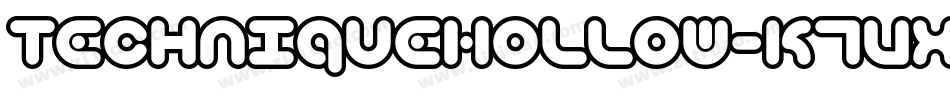 TechniqueHollow-K7VXy字体转换