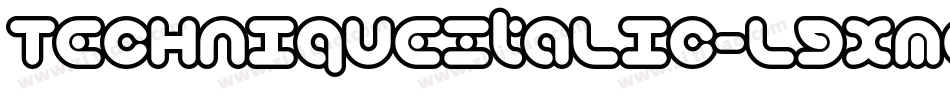 TechniqueItalic-lgxmq字体转换