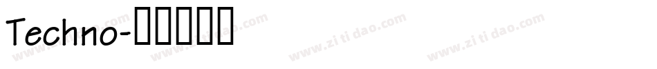Techno字体转换