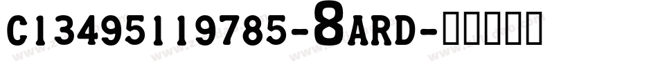Carditalight-8ARD字体转换