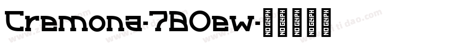 Cremona-7BOew字体转换