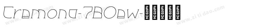 Cremona-7BOew字体转换