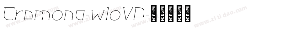 Cremona-w1oVP字体转换