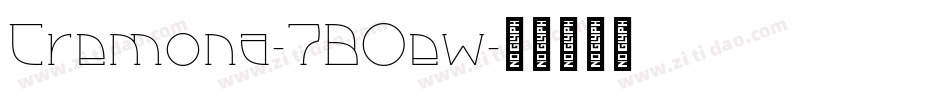 Cremona-7BOew字体转换