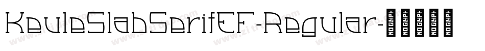 KeuleSlabSerifEF-Regular字体转换