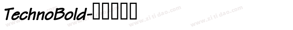 TechnoBold字体转换