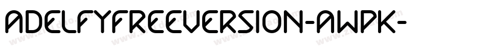 AdelfyFreeVersion-aWpK字体转换