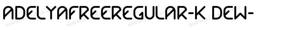AdelyaFreeRegular-K7deW字体转换