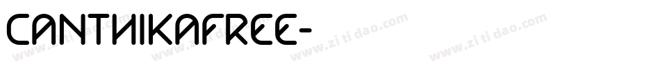 CanthikaFree字体转换