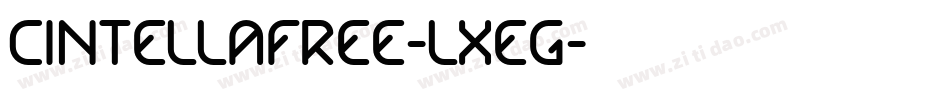 CintellaFree-LxeG字体转换