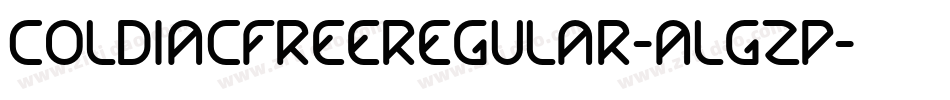 ColdiacFreeRegular-ALGzp字体转换