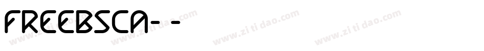 FREEBSCA-1字体转换