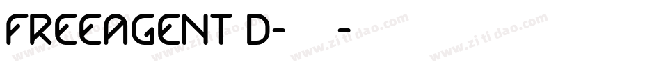 FreeAgent3D-1720字体转换