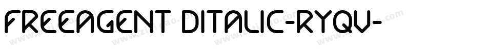 FreeAgent3DItalic-RYqV字体转换