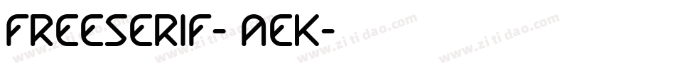 FreeSerif-4aeK字体转换