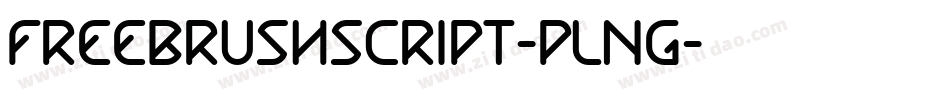FreebrushScript-PLng字体转换
