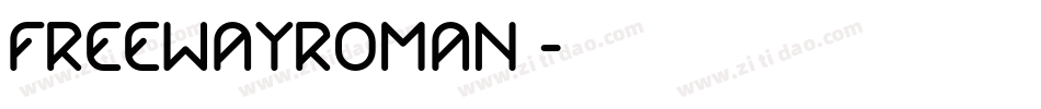 FreewayRoman1字体转换