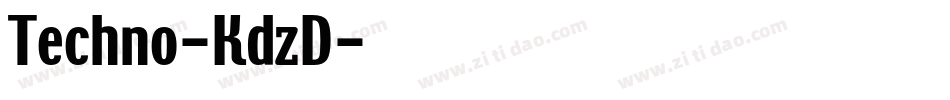 Techno-KdzD字体转换
