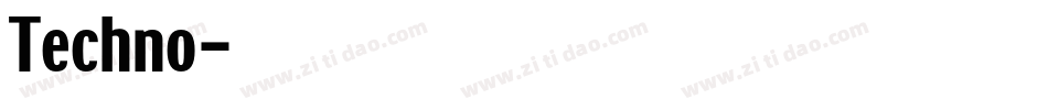 Techno字体转换