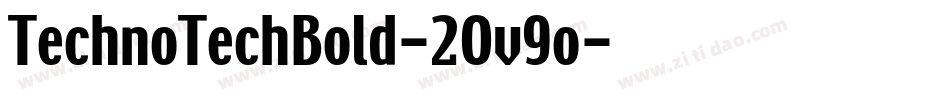 TechnoTechBold-2Ov9o字体转换