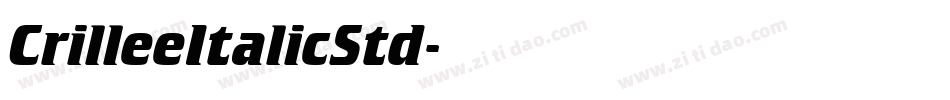 CrilleeItalicStd字体转换