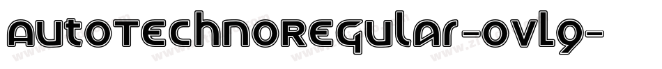 AutoTechnoRegular-0VL9字体转换