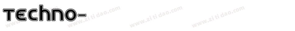 Techno字体转换