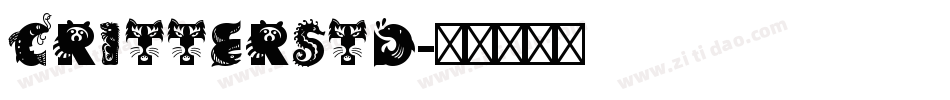 CritterStd字体转换