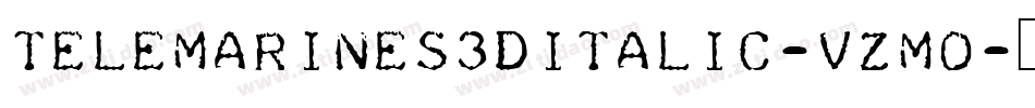 TeleMarines3DItalic-vzMO字体转换