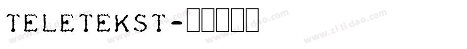 TeleTekst字体转换