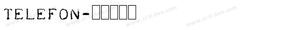Telefon字体转换