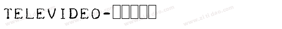 Televideo字体转换