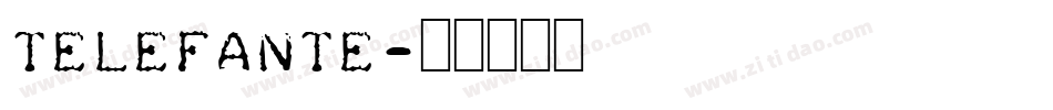 telefante字体转换