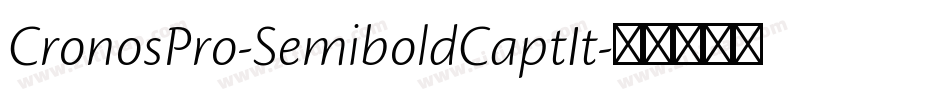 CronosPro-SemiboldCaptIt字体转换