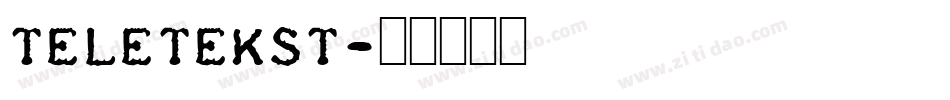 TeleTekst字体转换