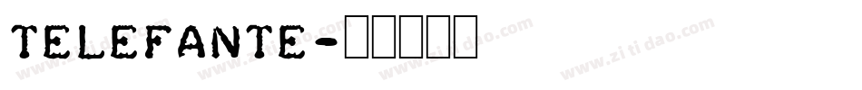 telefante字体转换