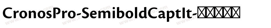 CronosPro-SemiboldCaptIt字体转换