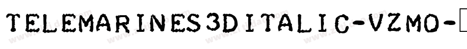 TeleMarines3DItalic-vzMO字体转换