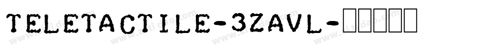 Teletactile-3zavL字体转换