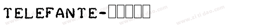 telefante字体转换