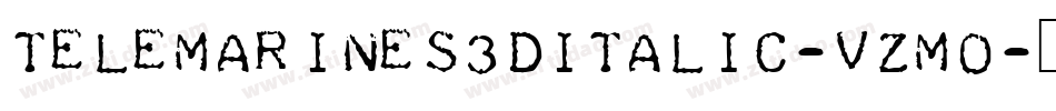 TeleMarines3DItalic-vzMO字体转换