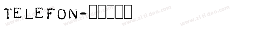 Telefon字体转换