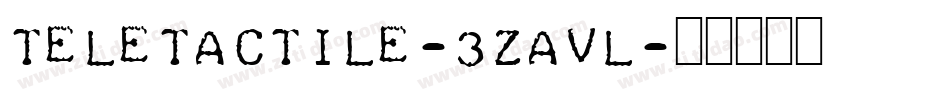 Teletactile-3zavL字体转换